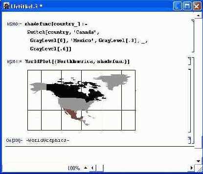 Географические и картографические данные — WortdData, WorldNames и WorldPlot